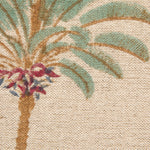Linen Palm Printed Pillow, 24" x 24"