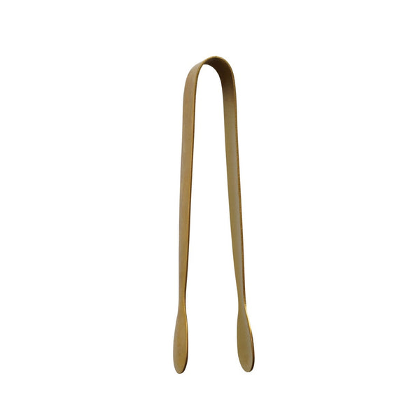 Stainless Steel Ice Tongs, Gold Finish