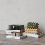 Handmade Mango Wood & Resin Striped Box