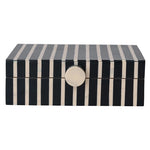 Handmade Mango Wood & Resin Striped Box