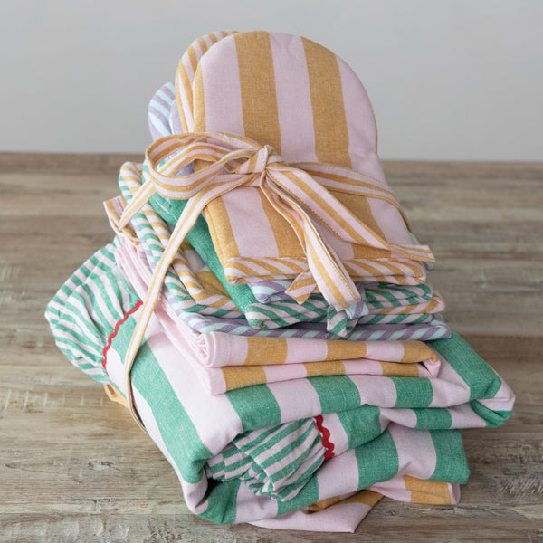 Woven Cotton Striped Pot Holder, 3 Colours, Sold Separately