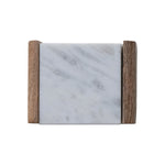 Marble Coasters with Mango Wood Holder