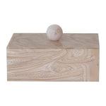 Marbled Resin MDF Box - Pearlized Finish