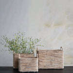 Hand-Woven Water Hyacinth Nesting Baskets, 3 Sizes
