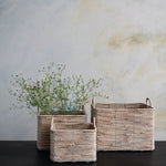 Hand-Woven Water Hyacinth Nesting Baskets, 3 Sizes
