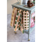 Cotton Blend Waffle Weave Tea Towel with Check/Plaid Pattern, 3 Styles