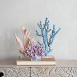 Resin Coral Decor with Acrylic Base - Blue