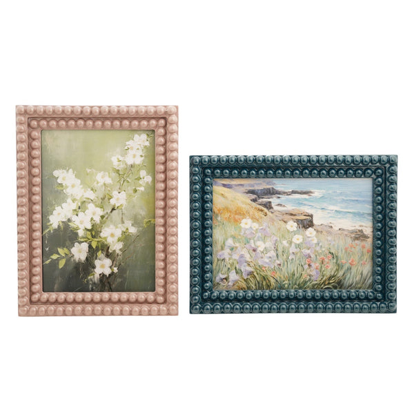 Resin Bobbin Photo Frame 5" x 7", 2 Colours, Sold Separately