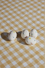 Ditsy Floral Egg, Set of 4, 1.75"x 2.5"