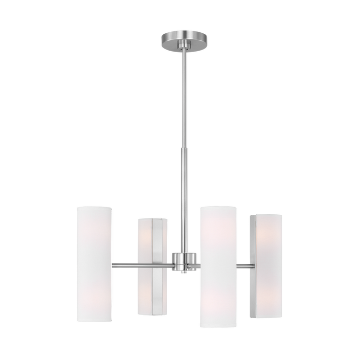 Capalino Medium Chandelier, Brushed Steel