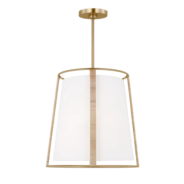 Cortes Large Hanging Shade, Satin Brass
