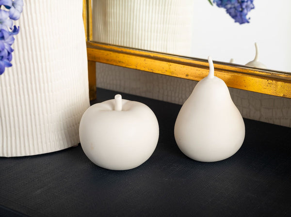 Apple & Pear Porcelains, Blanc de Chine