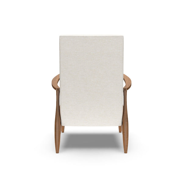 Aston Manual Recliner Chair, Artemis Snow Performance Fabric/Walnut