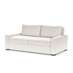 Rogue Sleeper Sofa, Artemis Snow Performance Fabric/Ebony, Queen Plus, 83"W