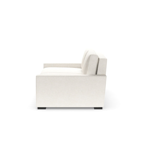 Rogue Sleeper Sofa, Artemis Snow Performance Fabric/Ebony, King, 93"W