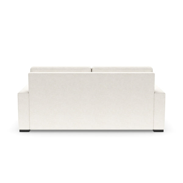 Rogue Sleeper Sofa, Artemis Snow Performance Fabric/Ebony, Queen Plus, 83"W