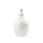 Dune Vase, Cool White, 7.5"Dia x 12.5"H