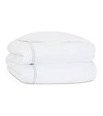 Enzo Satin Stitch White/Silver Collection