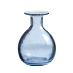 Eider Bud Vase - Light Blue Glass, 5"