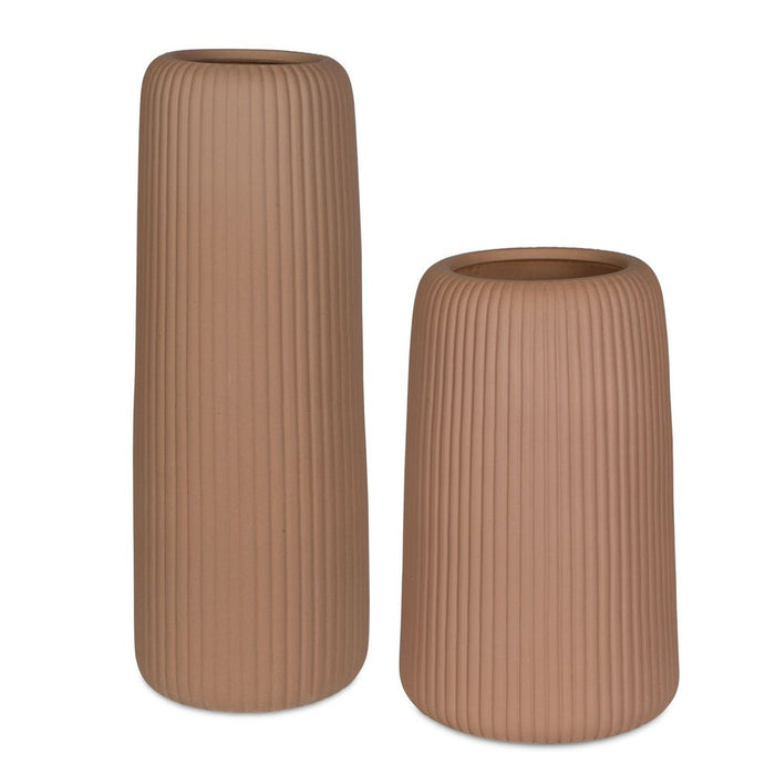 Ridge Indoor-Outdoor Vases, 2 Sizes