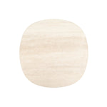 Eden Coffee Table,  Espresso Oak, Travertine, 47.2"Dia