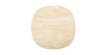 Eden Coffee Table, Light Oak, Travertine, 47.2" Dia