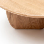 Eden Coffee Table, Light Oak, 39.4"Dia × 13.8"H