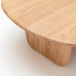 Eden Coffee Table, Light Oak, 39.4"Dia × 13.8"H