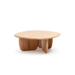 Eden Coffee Table, Light Oak, 39.4"Dia × 13.8"H