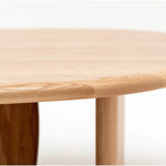 Eden Coffee Table, Light Oak, 39.4"Dia × 13.8"H