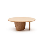 Eden Coffee Table, Light Oak, 39.4"Dia × 13.8"H