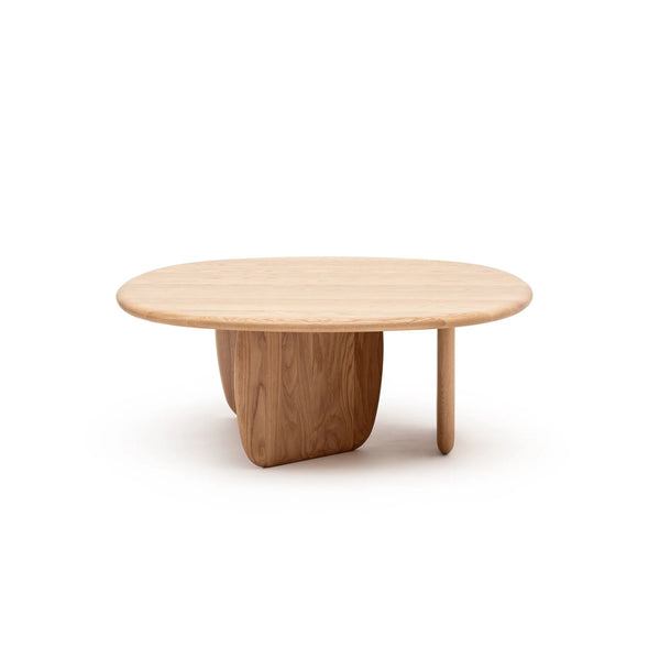 Eden Coffee Table, Light Oak, 39.4"Dia × 13.8"H