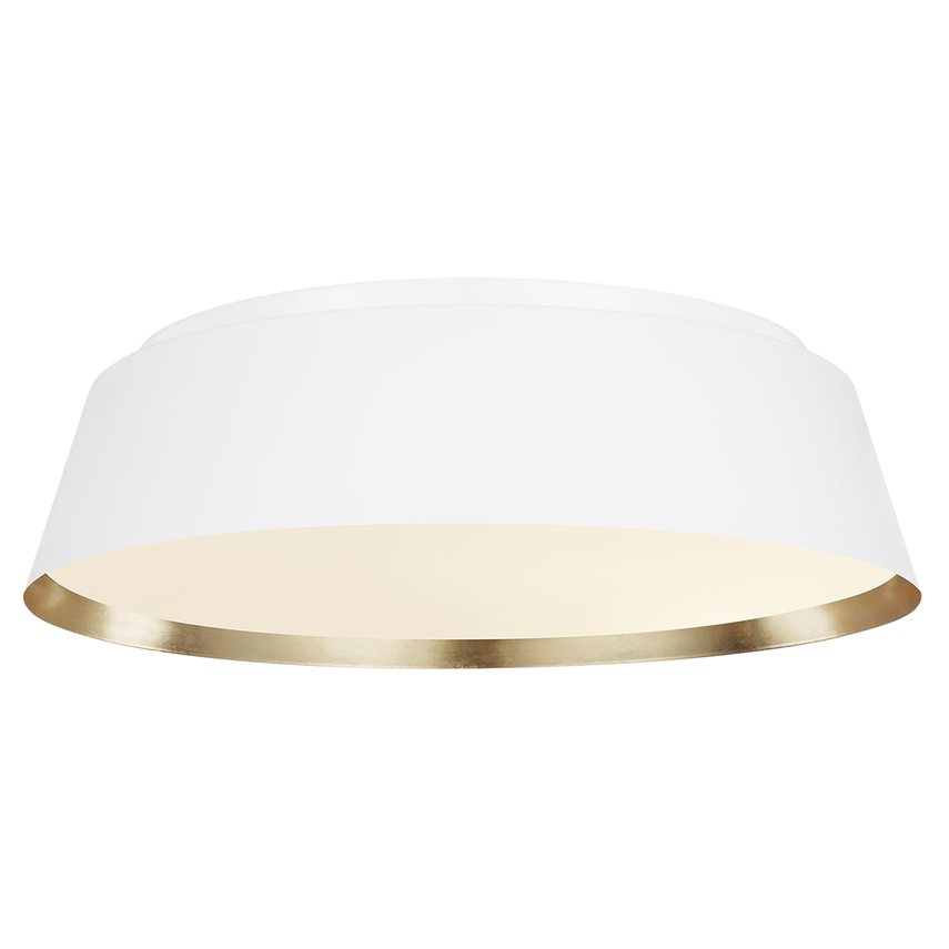 Asher Large Flush Mount, Matte White