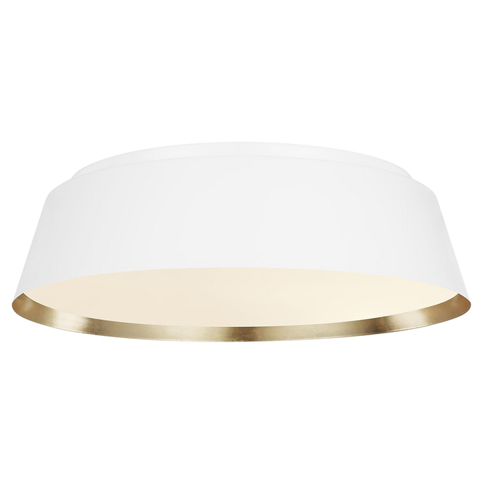 Asher Large Flush Mount, Matte White
