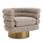Maguire Swivel Chair, Mademoiselle Beige, 34.25"W x 27.17"D