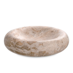Lizz Bowl - Brown Marble, 9.65" Dia