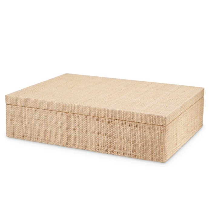 Cadiz Box Large - Raffia, 15.75" W x 11.81"D