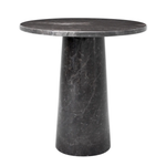 Terry Side Table - Grey Marble, 21.65"Dia