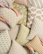 Bodrum Shell Linen Cushion, 12" x 18"