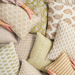 Nori Elm Linen Cushion, 14" x 22"