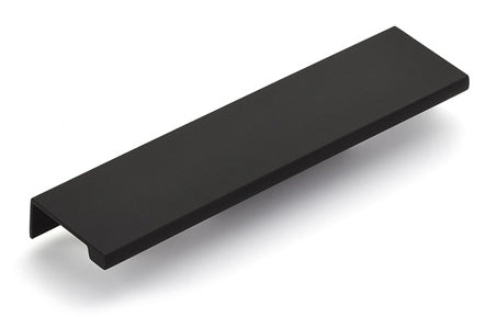 Contemporary 7-1/4" Cabinet Edge Pull, Flat Black, Sold Individually