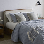 Honeycomb Silk Pillow Cover - Arctic Blue, 20" x 20"