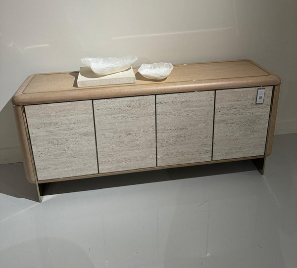 Mojave Travertine Buffet, 73.75"W x 20.25"D x 32"H
