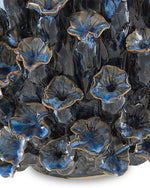 Manitapi Small Blue Vase, 7"H x 8.75"Dia