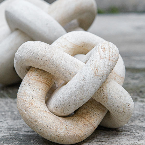 Limestone Links Sculptures, 2 Sizes