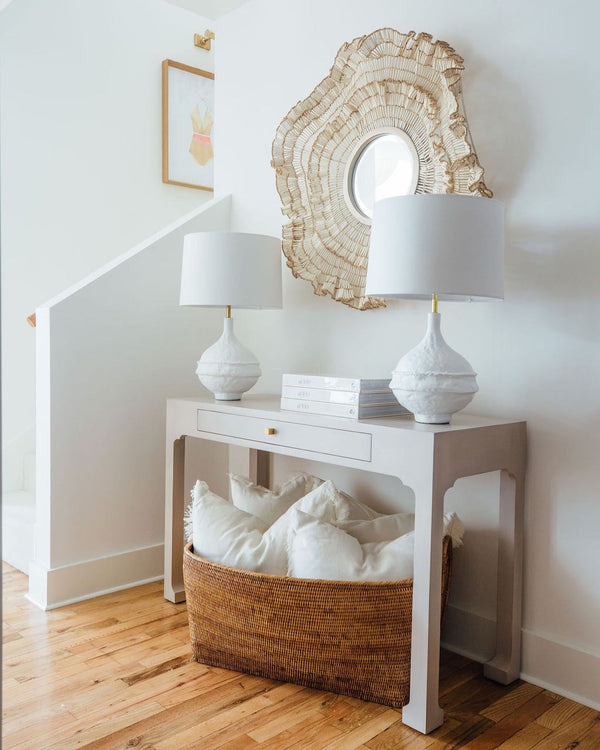 Coco Ruffle Mirror, 37"