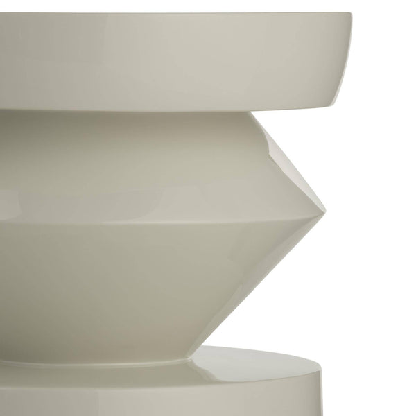 Uma Accent Table - Ivory, 16"Dia