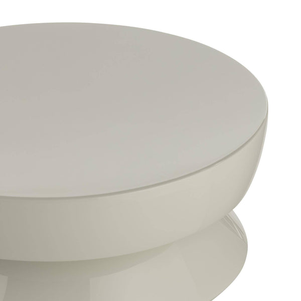 Uma Accent Table - Ivory, 16"Dia