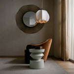 Uma Accent Table - Ivory, 16"Dia