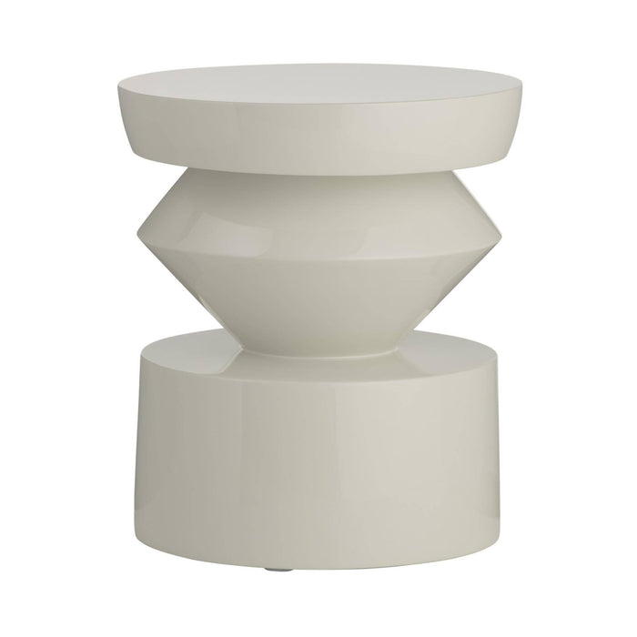 Uma Accent Table - Ivory, 16"Dia
